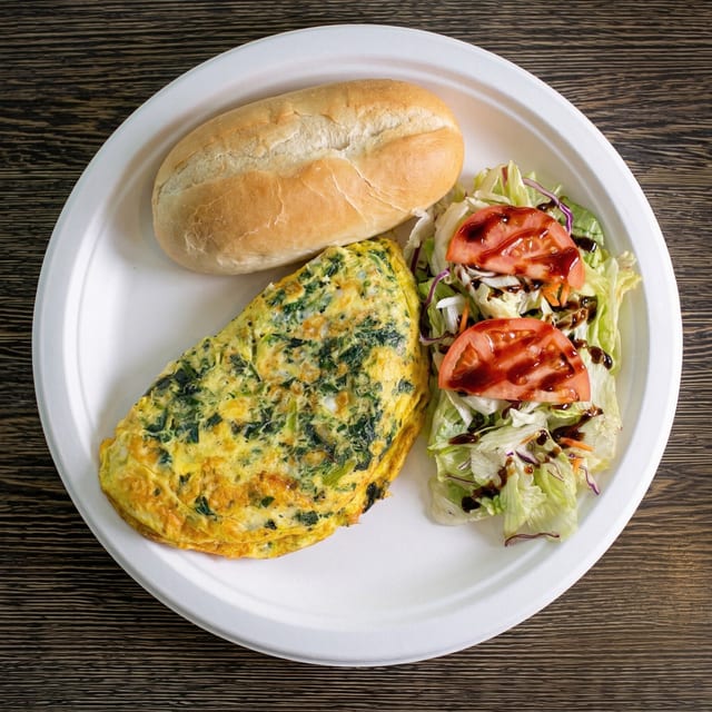 Spinach Omelette.